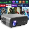 XElectron C9 Plus (12600 lm / 2 Speaker / Wireless / Remote Controller) Full HD 1080p Native with 4K Support, 200-inches Display | WiFi & Bluetooth Connectivity | Android 9.0 with YouTube, Netflix, Prime | Home Theater Projector  (Black) - Image 2
