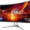 Acer 86.36 cm (34 inch) Curved UWQHD LED Backlit VA Panel Gaming Monitor (ED343CUR UWQHD 120Hz)  (AMD Free Sync, Response Time: 1 ms, 120 Hz Refresh Rate) - Image 2