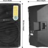 ZEBRONICS Zebronics - Epic Plus,BT v5.0 / USB / SD / FM / AUX / Mic Input,40W RMS 480 W Bluetooth Party Speaker  (Black, Mono Channel) - Image 3