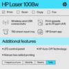 HP 1008W Single Function WiFi Monochrome Laser Printer  (Toner Cartridge, 1 Ink Bottle Included) - Image 4
