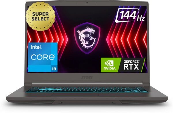 MSI Thin 15 Intel Core i5 13th Gen 13420H - (16 GB/512 GB SSD/Windows 11 Home/6 GB Graphics/NVIDIA GeForce RTX 3050/144 Hz) Thin 15 B13UDX-3223IN Gaming Laptop  (15.6 Inch, Cosmos Gray, 1.86 Kg)